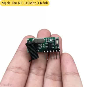 Mạch Thu Sóng RF 315Mhz 3 Kênh
